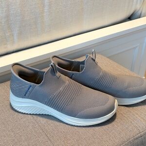 Skechers Men's Gray Slip-On Sneakers
